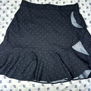 Black dots banana republic skirt